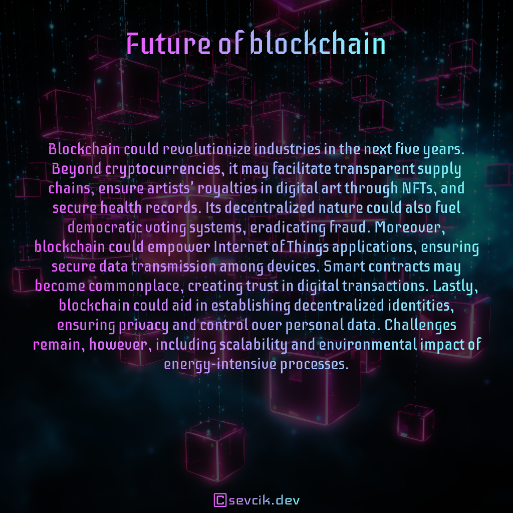 Future of blockchain